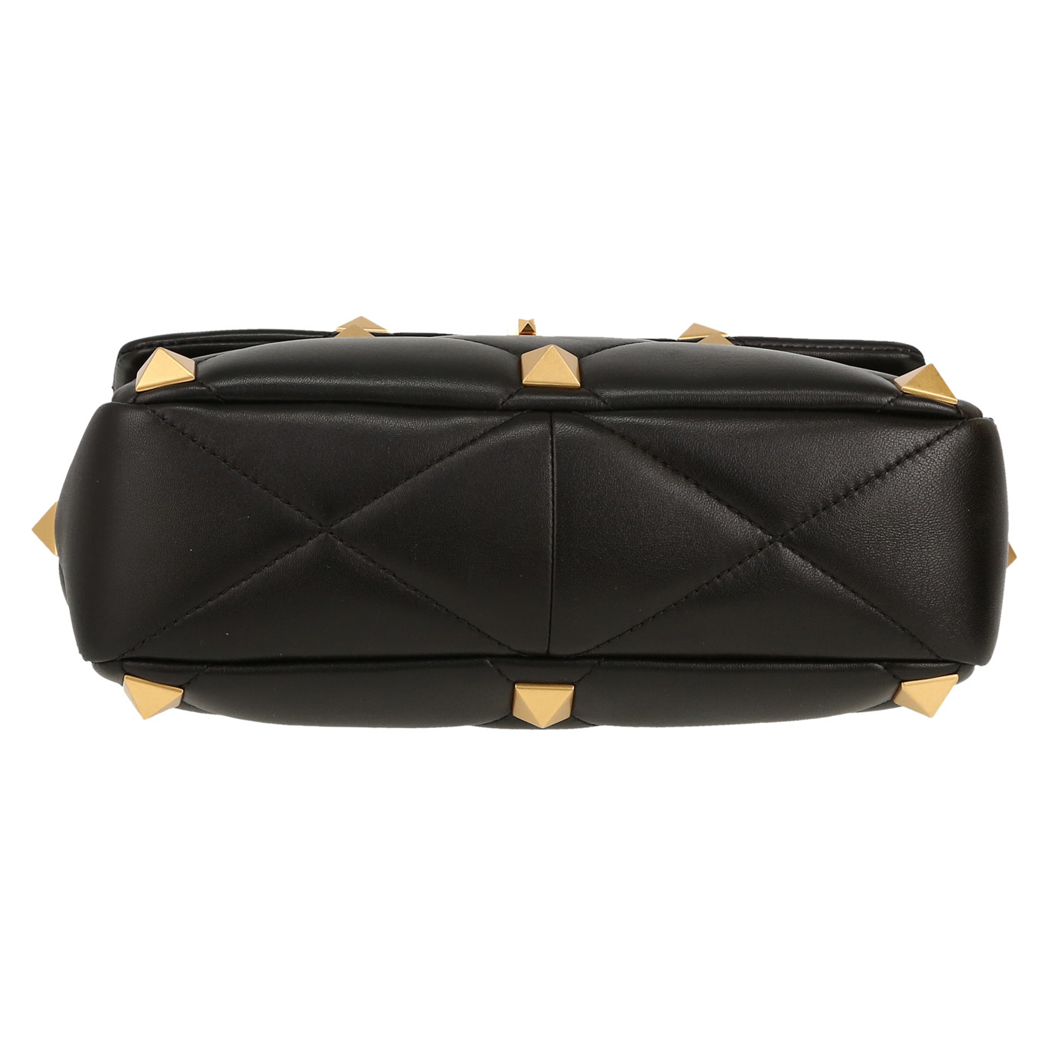 Borsa Valentino Garavani  Rockstud modello grande  in pelle nera - Detail D1