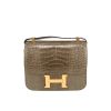 Hermès  Constance handbag  in grey alligator - 360 thumbnail
