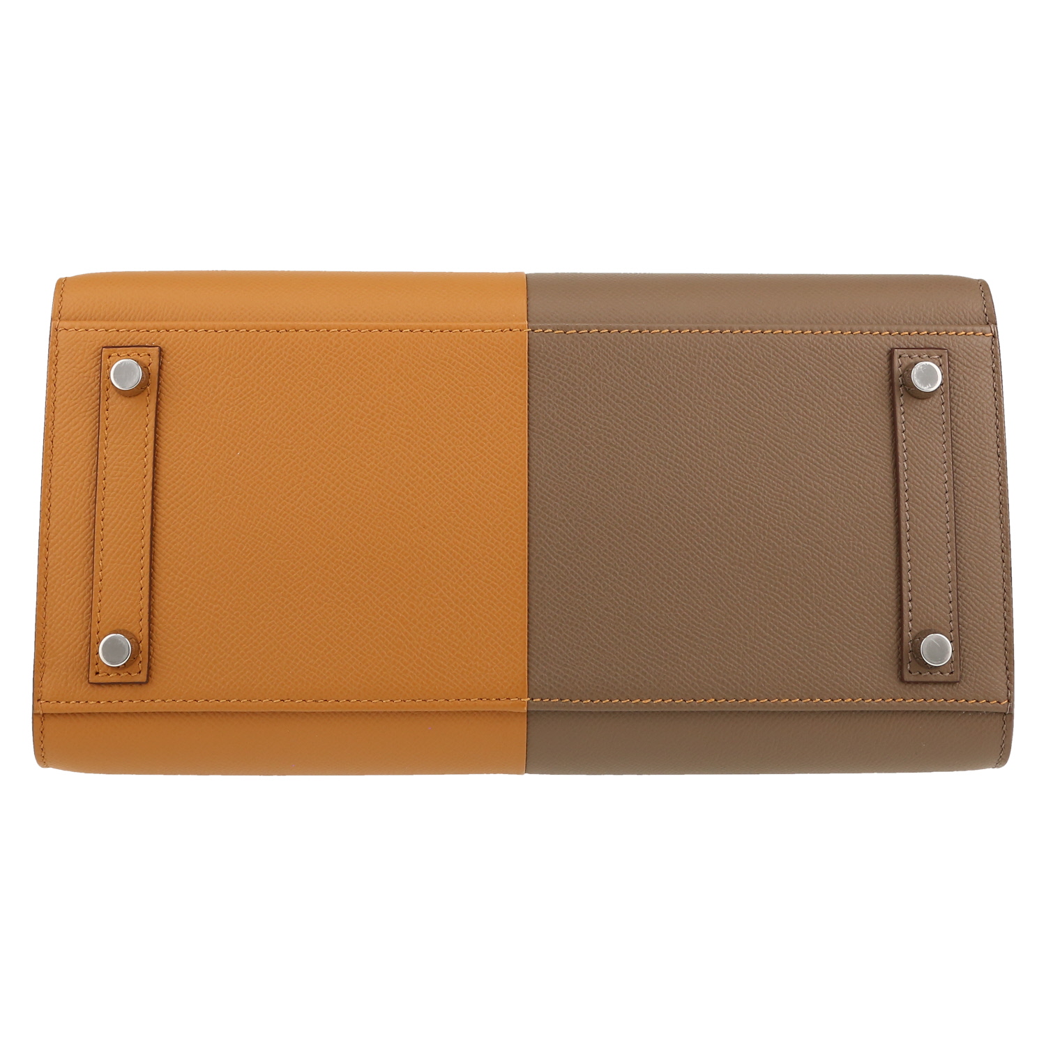 Hermès  Birkin Casaque handbag  in Sésame beige and etoupe epsom leather - Detail D1