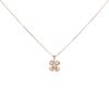 Bulgari Fiorever necklace in pink gold and diamonds - 00pp thumbnail