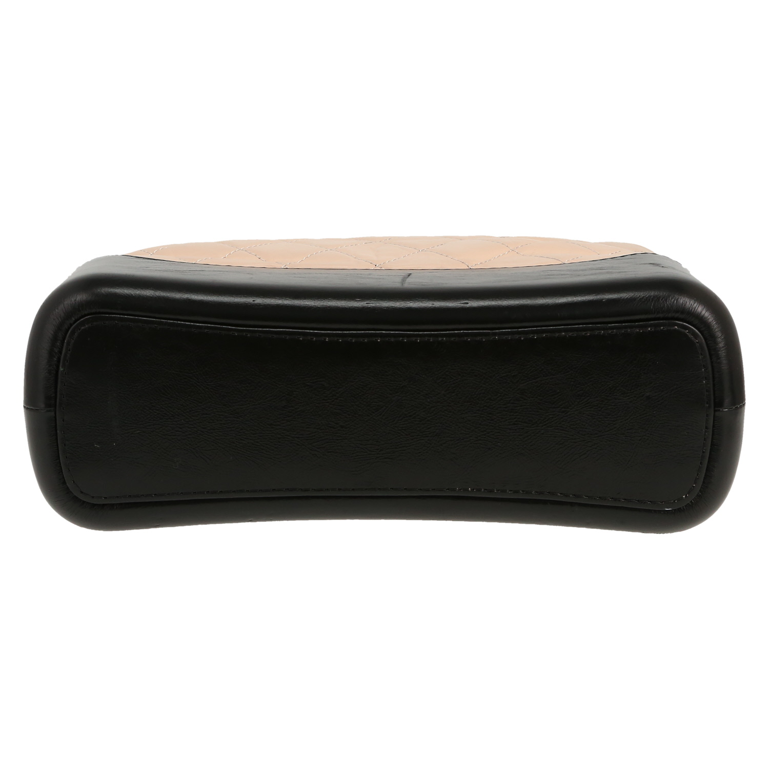 Borsa a tracolla Chanel  Gabrielle  modello medio  in pelle trapuntata beige e nera - Detail D1