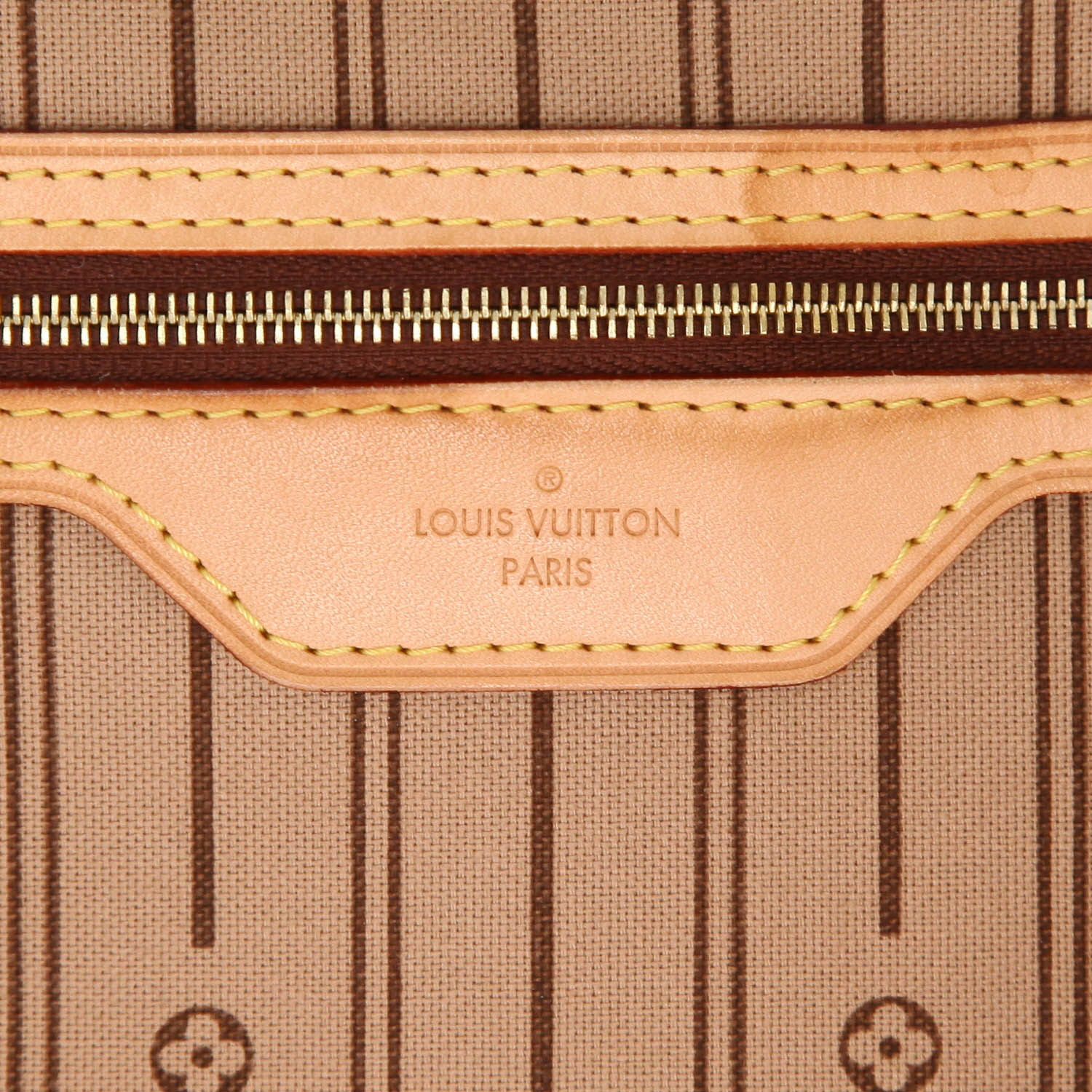 Sac à main Louis Vuitton  Delightful en toile monogram marron et cuir naturel - Detail D2