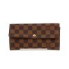 Portafogli Louis Vuitton  Sarah in tela a scacchi ebana - 360 thumbnail