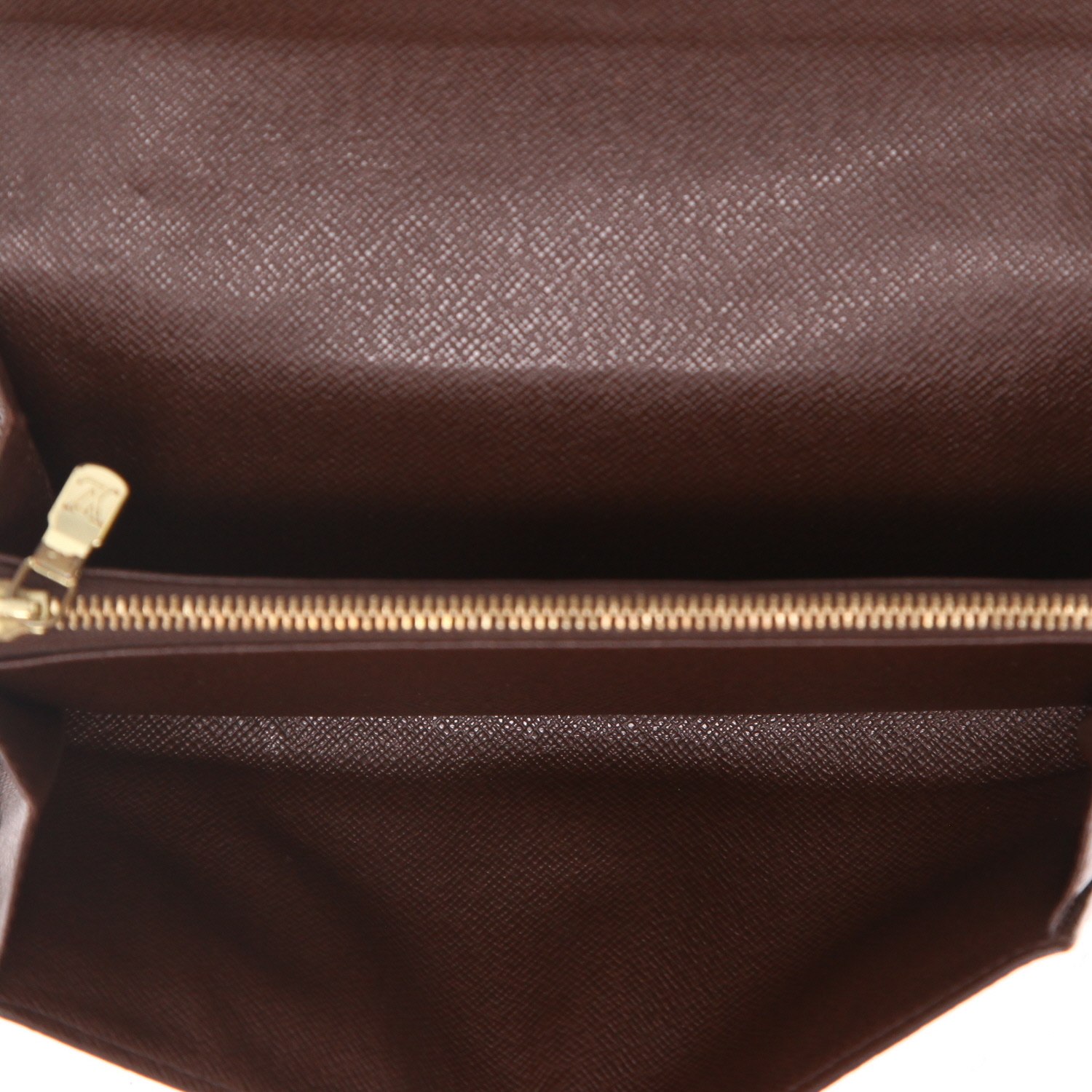 Portefeuille Louis Vuitton  Sarah en toile damier ébène - Detail D3