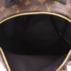 Louis Vuitton  Palm Springs backpack  in brown monogram canvas  and black leather - Detail D3 thumbnail