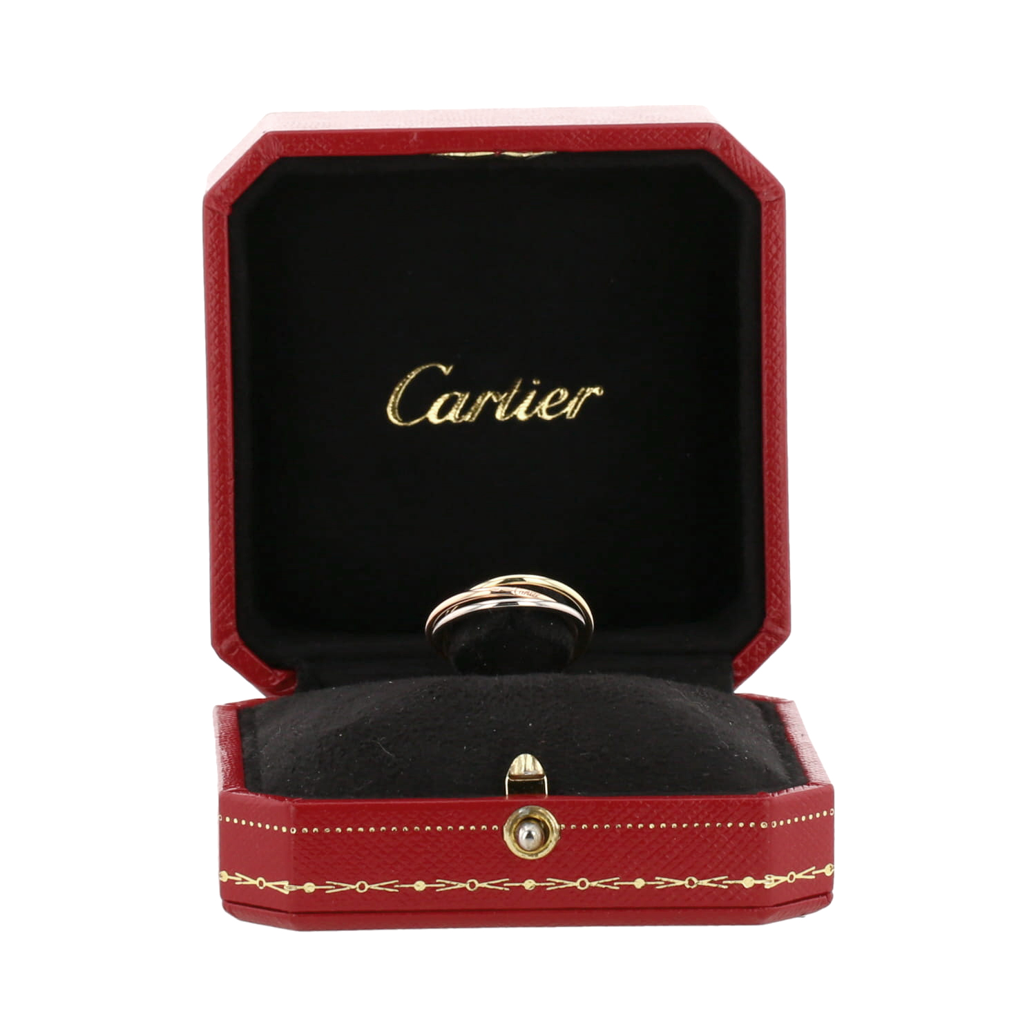 Bague Cartier Trinity taille XS en 3 ors, taille 50 - Detail D2