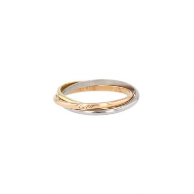Bague Cartier Trinity taille XS en 3 ors, taille 50