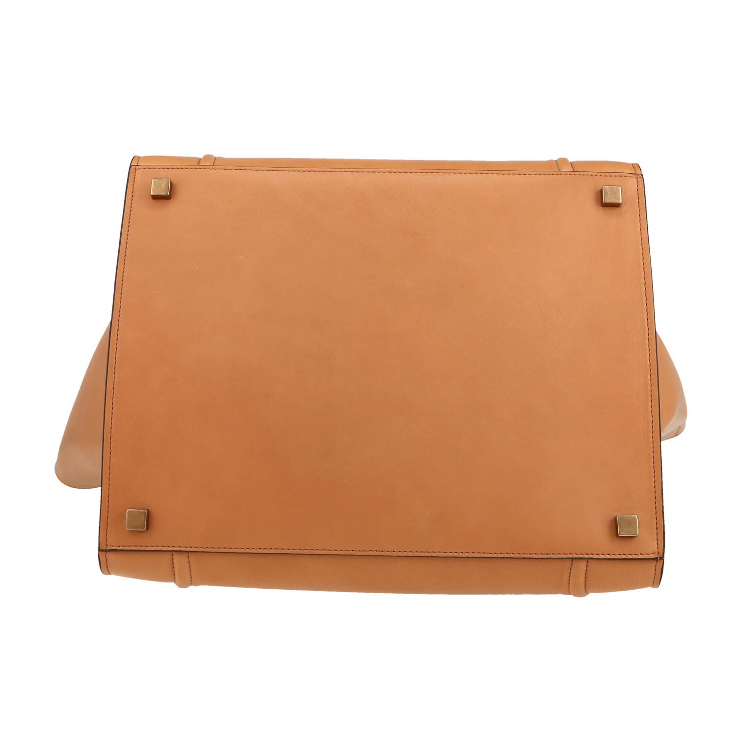 Bolso Cabás Celine  Phantom en cuero bicolor beige y color oro - Detail D1