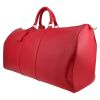 Borsa da viaggio Louis Vuitton  Keepall 55 in pelle Epi rossa - Detail D2 thumbnail
