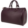 Louis Vuitton  Speedy 35 handbag  in plum epi leather - 00pp thumbnail
