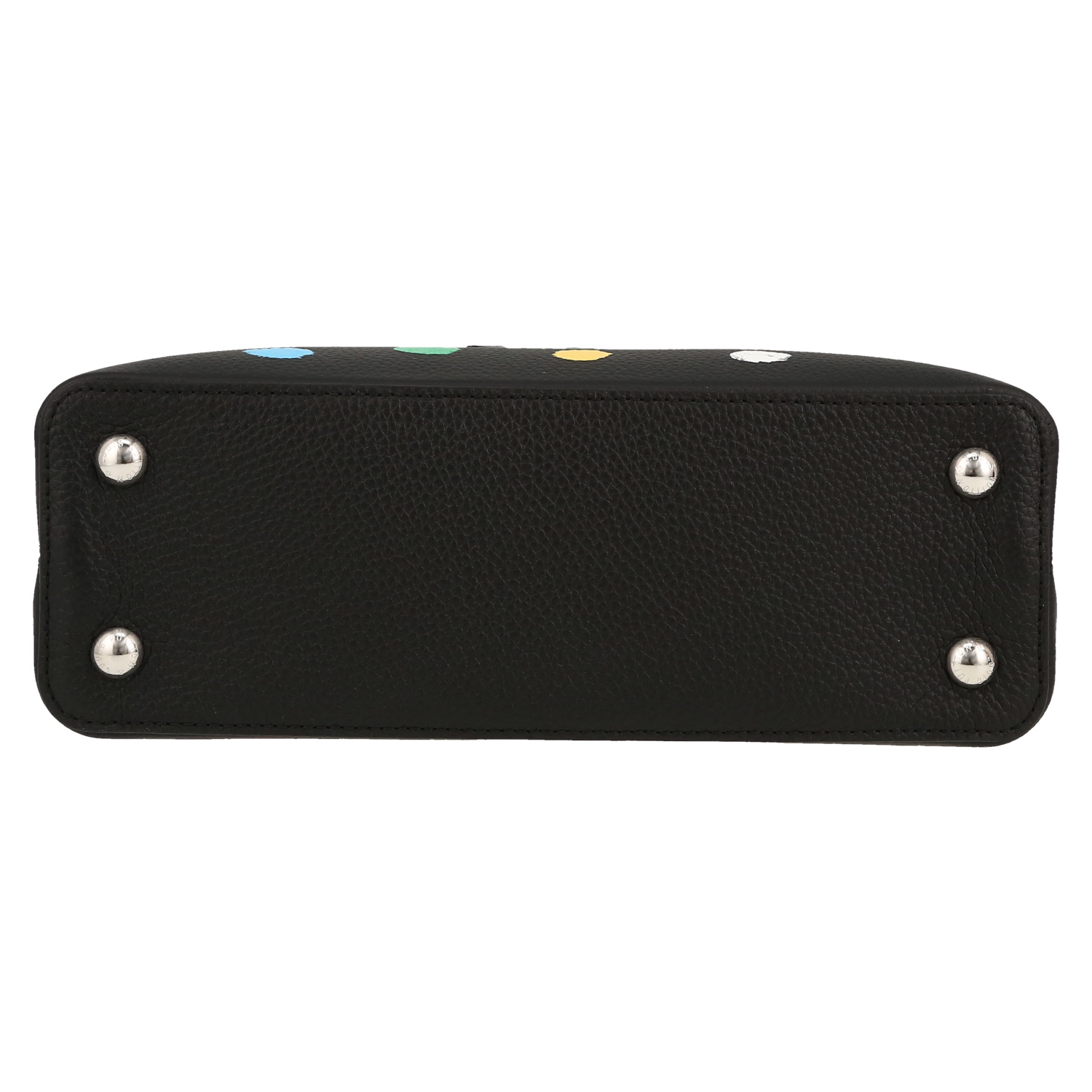 Coffret Louis Vuitton X Yayoi Kusama contenant un sac Capucines, un parfum "Attrape-rêves", un collier, un foulard et un portefeuille. - Detail D1