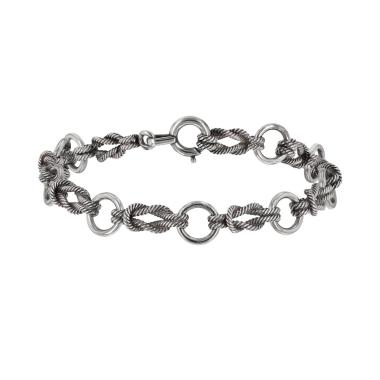 Hermès Audierne bracelet in silver