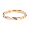 Cartier Trinity medium model bracelet in 3 golds - 360 thumbnail