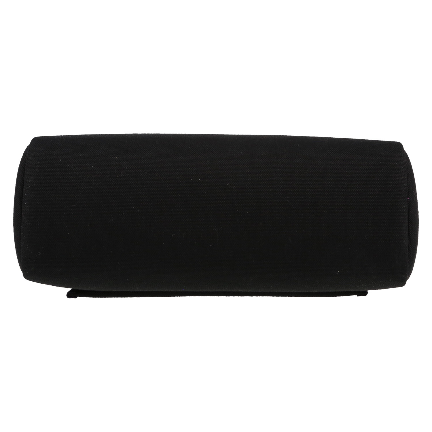 Bolso para llevar al hombro o en la mano Hermès  Herbag en lona negra y cuero azul marino - Detail D1