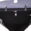 Bolso para llevar al hombro o en la mano Hermès  Herbag en lona negra y cuero azul marino - Detail D3 thumbnail