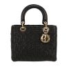 Bolso de mano Dior  Lady Dior en cuero negro - 360 thumbnail