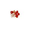 Anello Chaumet Hortensia in oro rosa, corniola e diamanti - 360 thumbnail