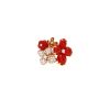 Bague Chaumet Hortensia en or rose, cornaline et diamants - 360 thumbnail