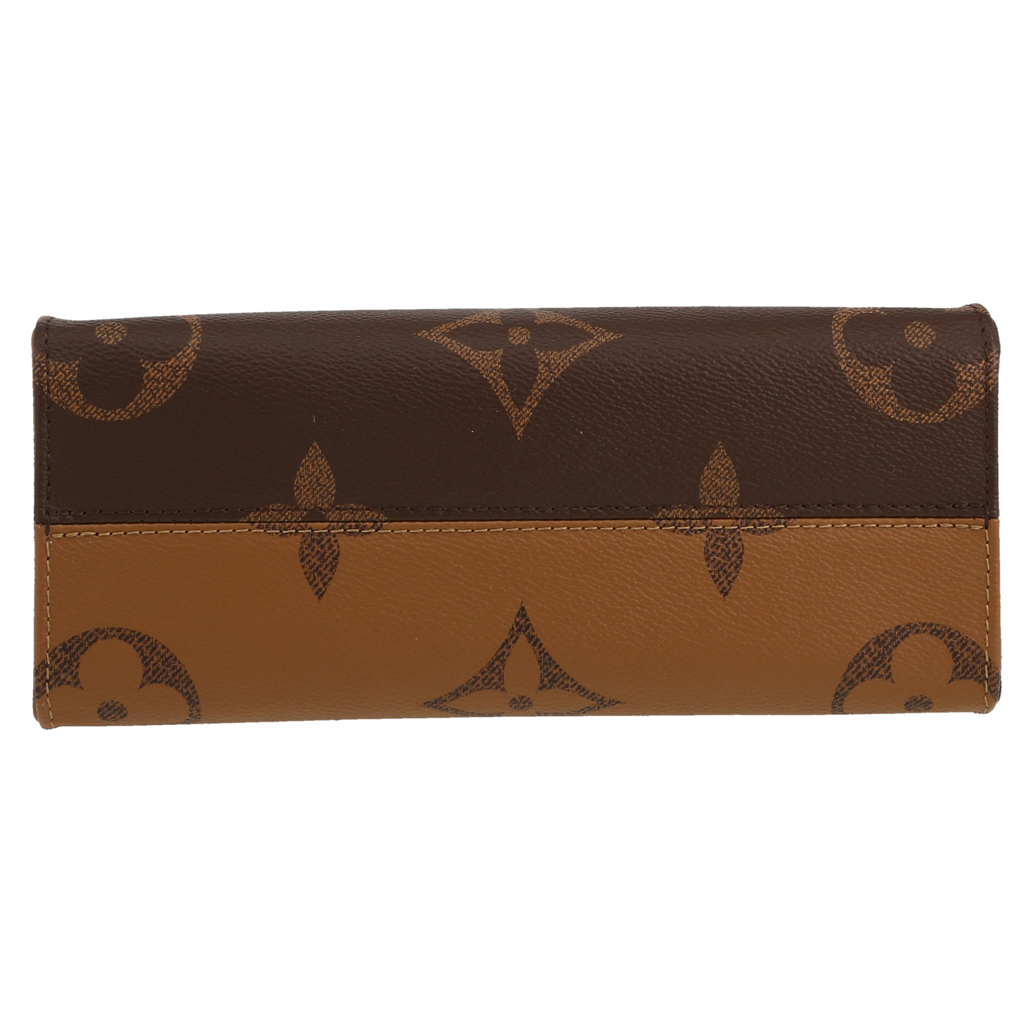 Sac cabas Louis Vuitton  Onthego en toile monogram deux tons marron - Detail D1