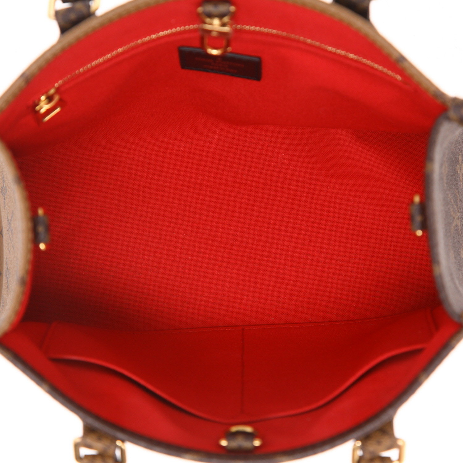 Bolso Cabás Louis Vuitton  Onthego en lona Monogram dos tonos marrón - Detail D3