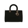 Dior  Lady Dior handbag  in black grained leather - 360 thumbnail