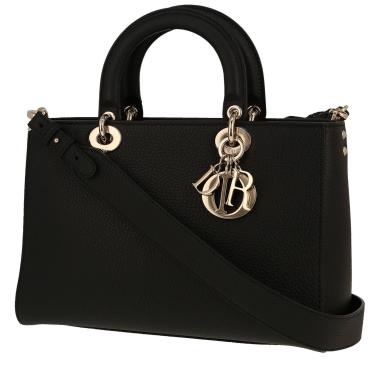 Dior  Lady Dior handbag  in black grained leather