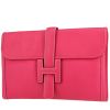 Pochette Hermès  Jige in pelle Epsom Rose Tyrien - 00pp thumbnail