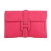 Pochette Hermès  Jige in pelle Epsom Rose Tyrien - 360 thumbnail