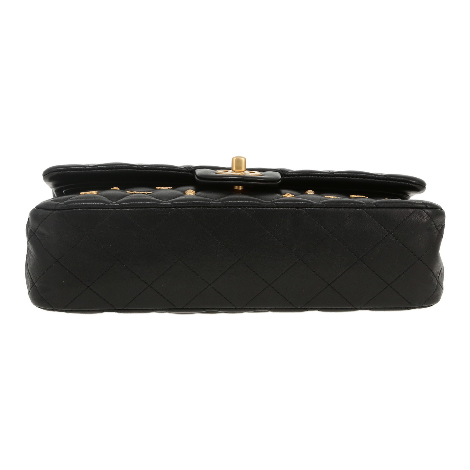 Chanel  Timeless Classic handbag  in black quilted leather - Detail D1