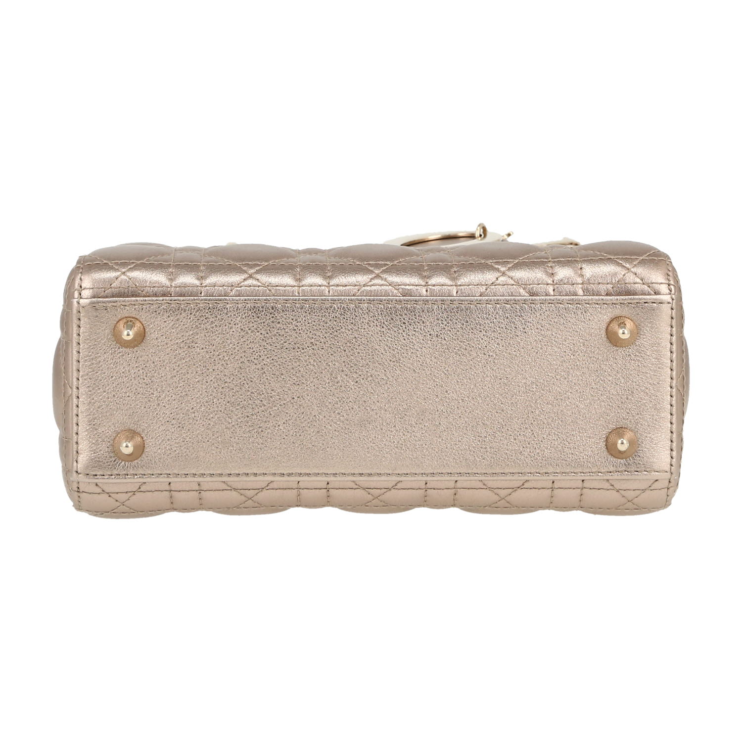 Dior  My ABCDIOR handbag  in pink quilted iridescent leather - Detail D1