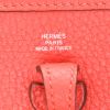 Bolso bandolera Hermès  Mini Evelyne en cuero taurillon clémence Rouge Bougainvillier - Detail D2 thumbnail