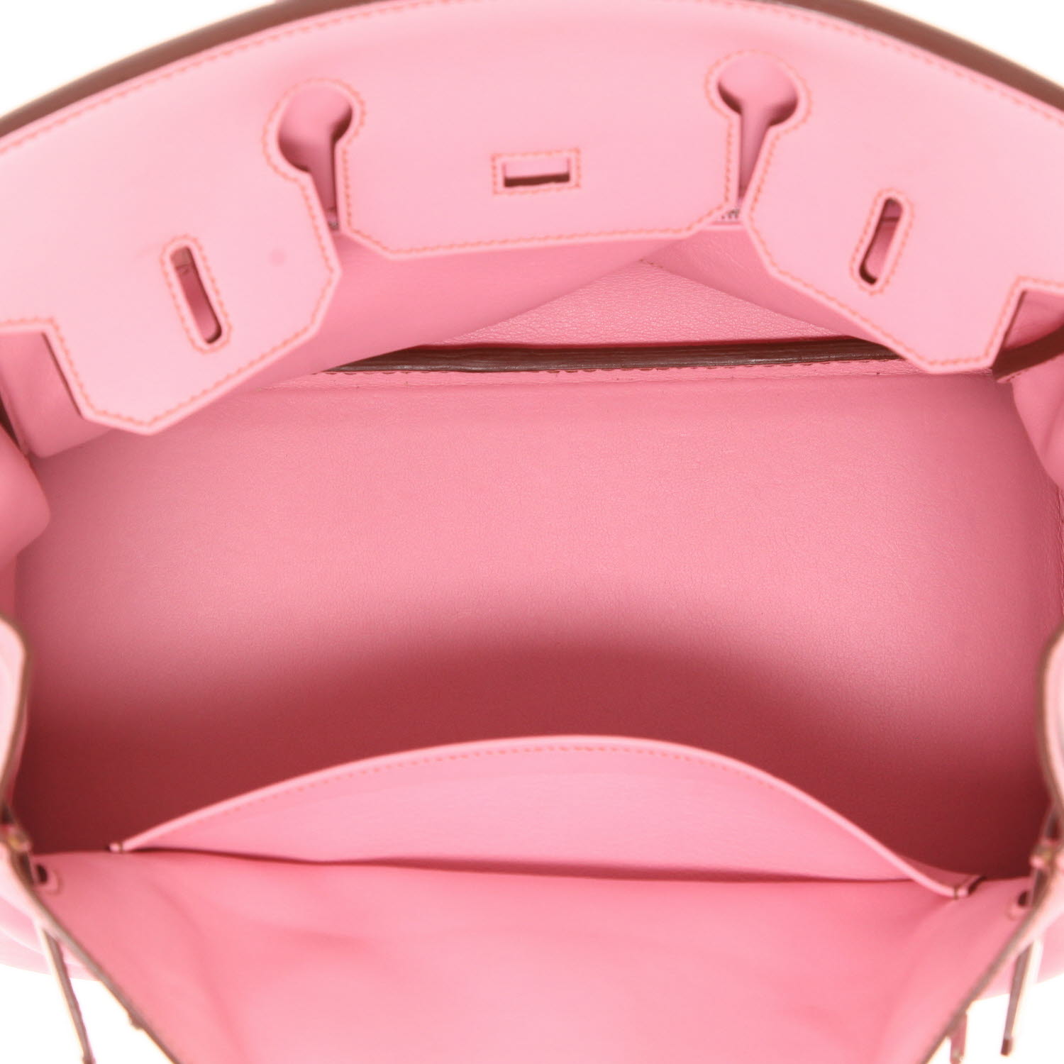 Bolso de mano Hermès  Birkin 30 cm en cuero swift Rose Bubblegum - Detail D3