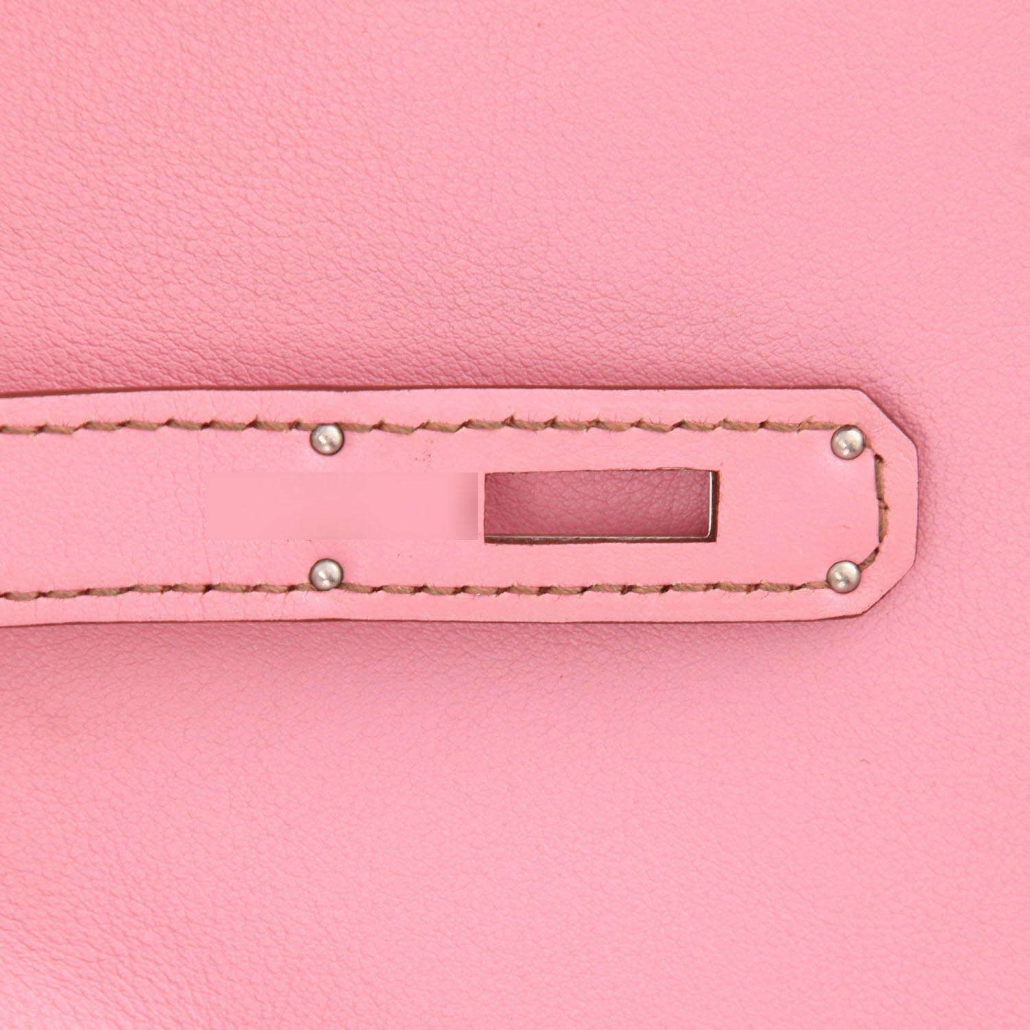 Hermès  Birkin 30 cm handbag  in Rose Bubblegum Swift leather - Detail D4