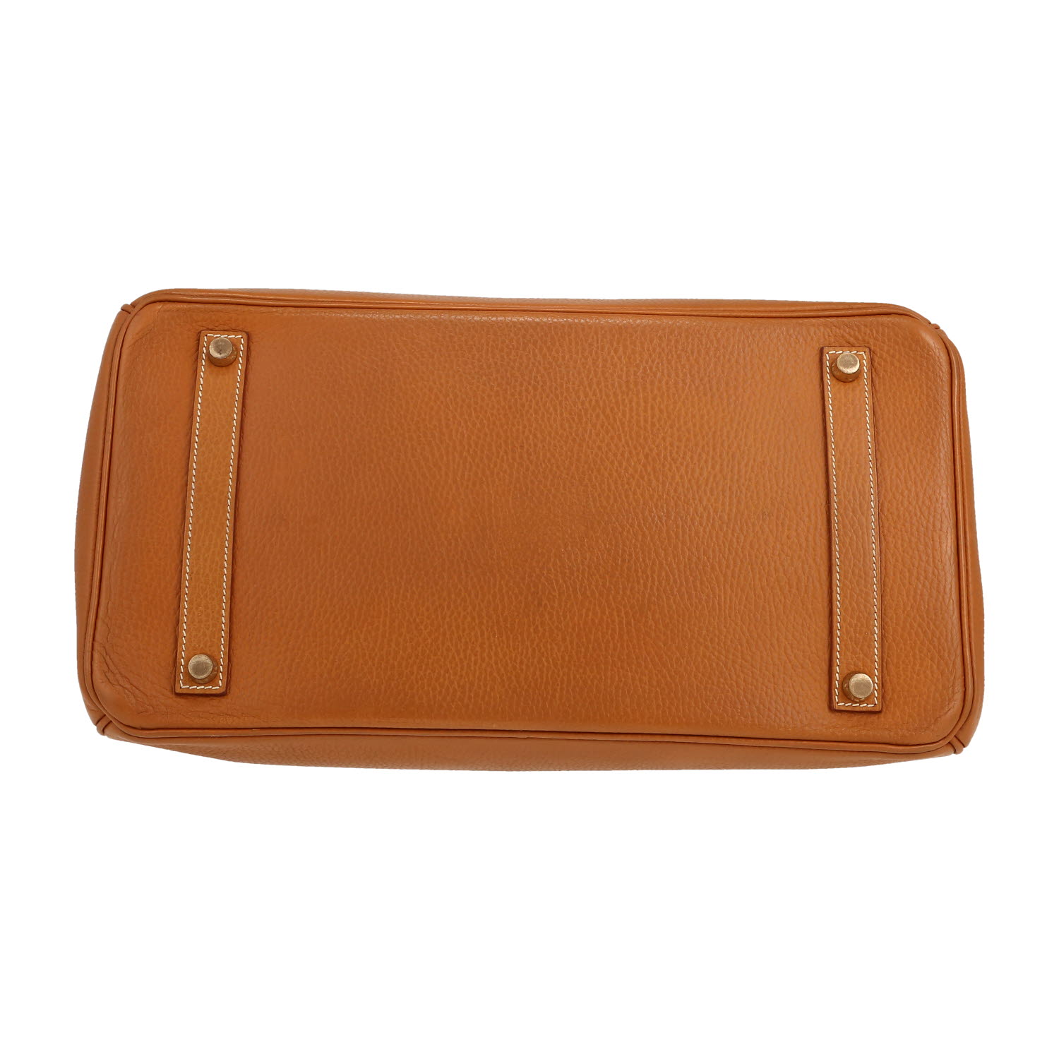 Hermès  Birkin 35 cm handbag  in gold Ardenne leather - Detail D1