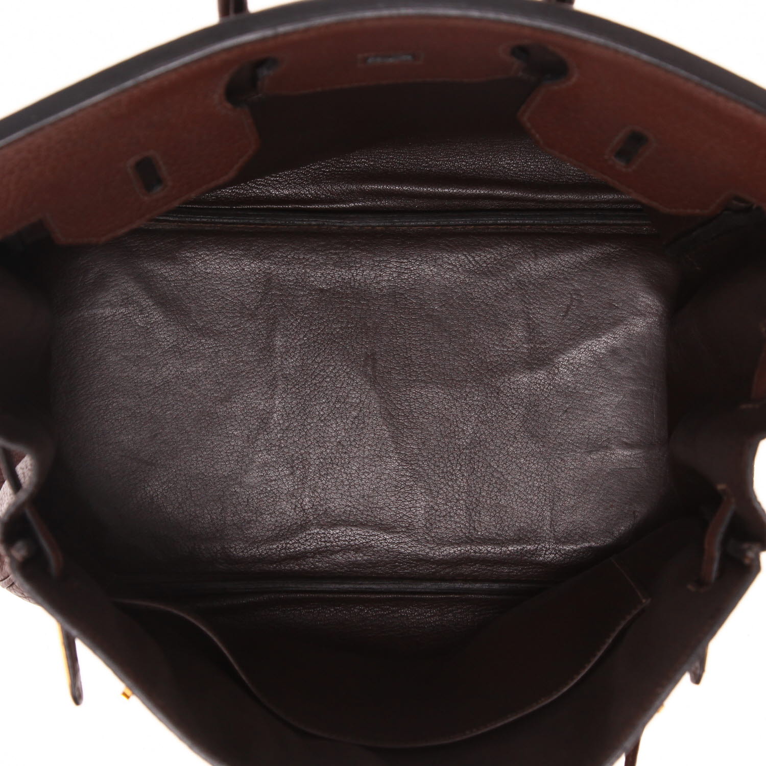 Hermès  Haut à Courroies handbag  in brown Ardenne leather - Detail D3