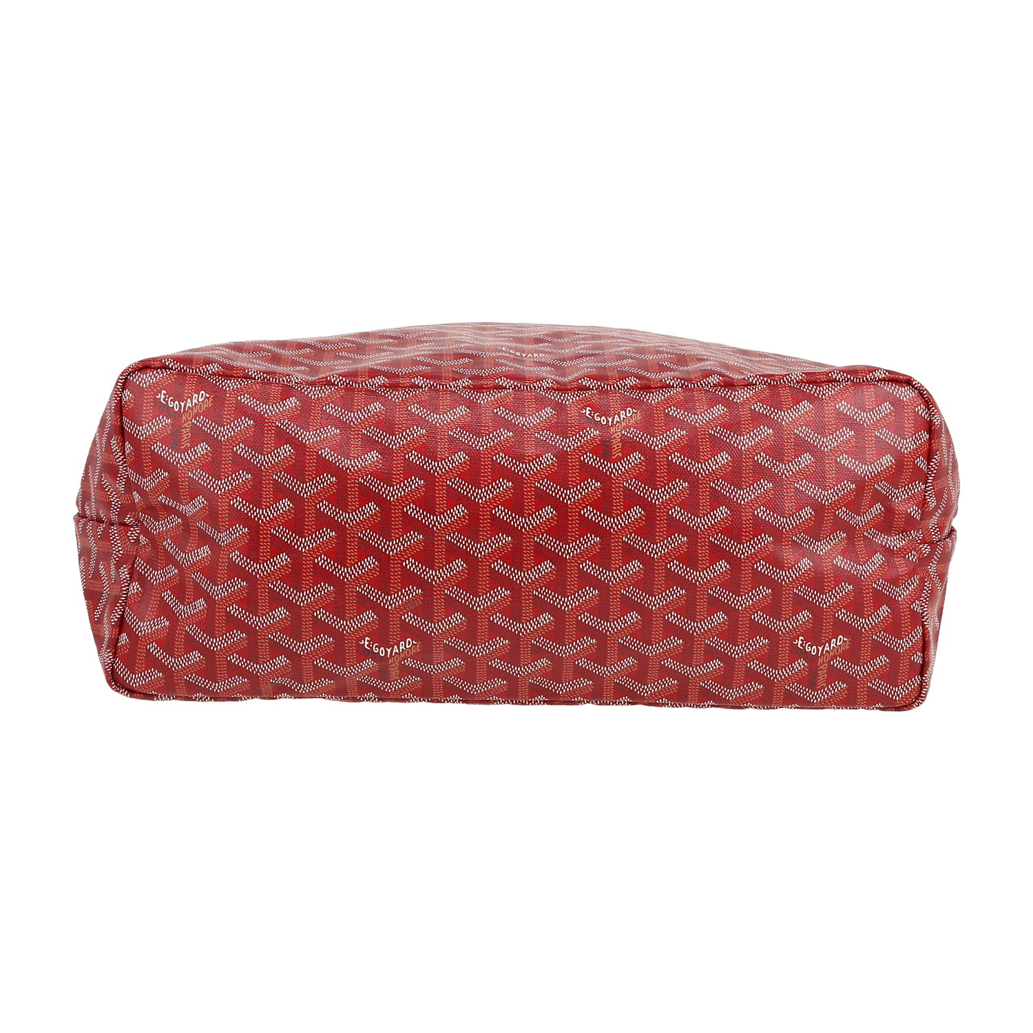 Shopping bag Goyard  Saint-Louis in tela Goyardine rossa e pelle rossa - Detail D1