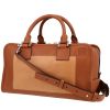 Loewe  Amazona handbag  in gold leather  and brown suede - 00pp thumbnail