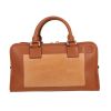 Borsa Loewe  Amazona in pelle gold e Veau velours marrone - 360 thumbnail