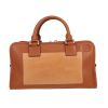 Loewe  Amazona handbag  in gold leather  and brown suede - 360 thumbnail