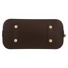 Bolso de mano Louis Vuitton  Alma BB en lona a cuadros ébano y cuero marrón - Detail D1 thumbnail
