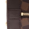 Louis Vuitton  Alma BB handbag  in ebene damier canvas  and brown leather - Detail D2 thumbnail