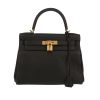 Hermès  Kelly 28 cm handbag  in black togo leather - 360 thumbnail