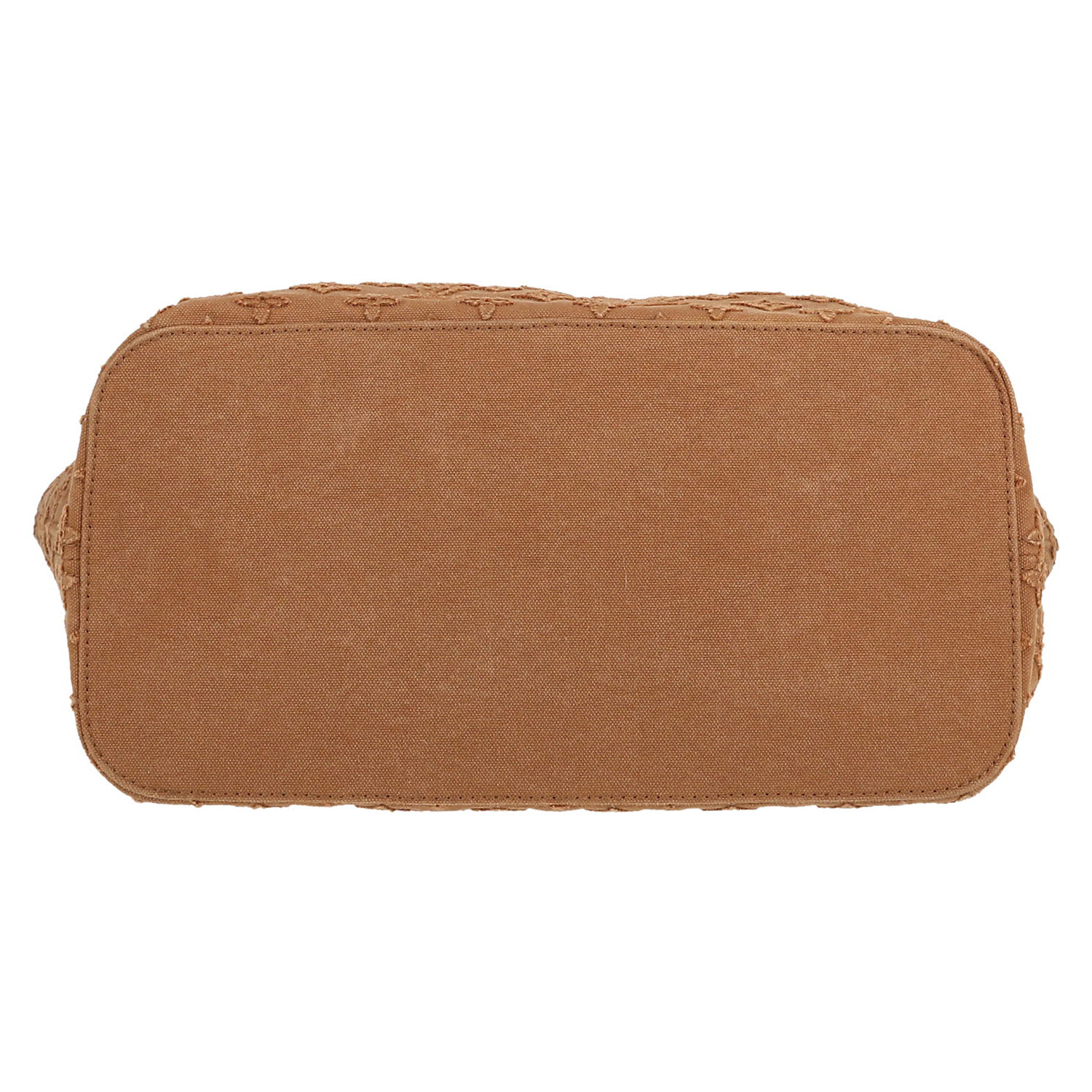 Bolso Cabás Louis Vuitton  Neverfull en lona Monogram beige y cuero natural - Detail D1