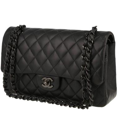 Bolso de mano Chanel  Timeless Classic en cuero acolchado negro