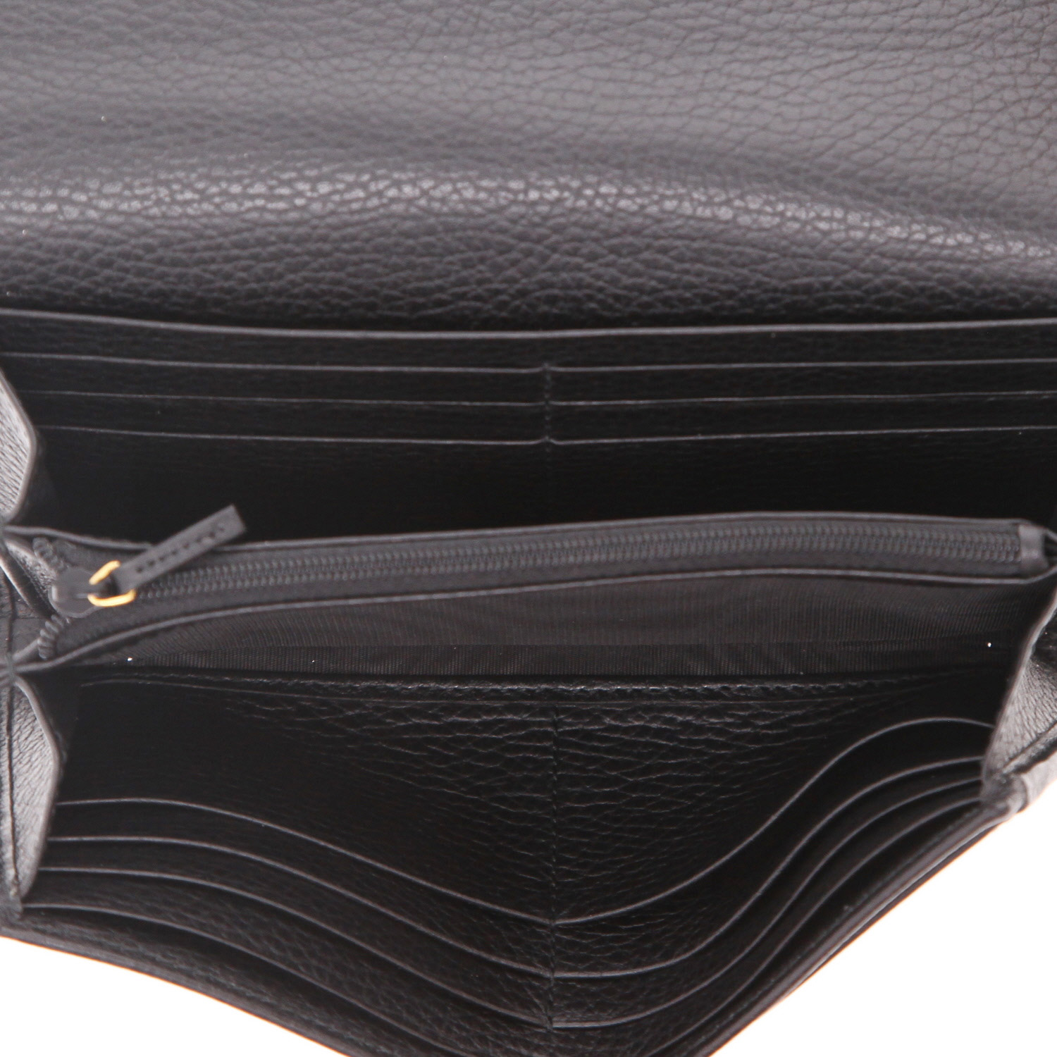 Gucci  GG Marmont mini  wallet  in black leather - Detail D3