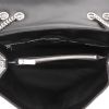 Sac bandoulière Saint Laurent  Loulou moyen modèle  en cuir matelassé chevrons noir - Detail D3 thumbnail
