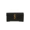 Saint Laurent   wallet  in black grained leather - 360 thumbnail