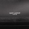 Billetera Saint Laurent   en cuero granulado negro - Detail D2 thumbnail