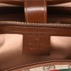 Borsa Gucci  Jackie modello medio  in tela "sûpreme GG" beige e pelle marrone - Detail D2 thumbnail