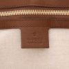 Gucci  Suprême GG small model  shopping bag  in beige "sûpreme GG" canvas  and brown leather - Detail D2 thumbnail